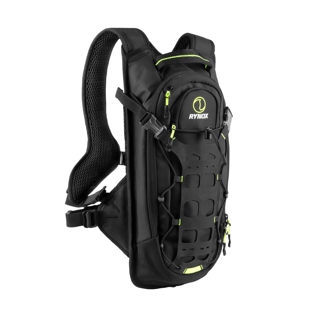 Rynox Navigator Hydration Backpack - 4 LTR I BackTrack Adjustable Harness Technology | 600D Cordura Panels | Duraflex Hose Keeper and Rotable Buckle