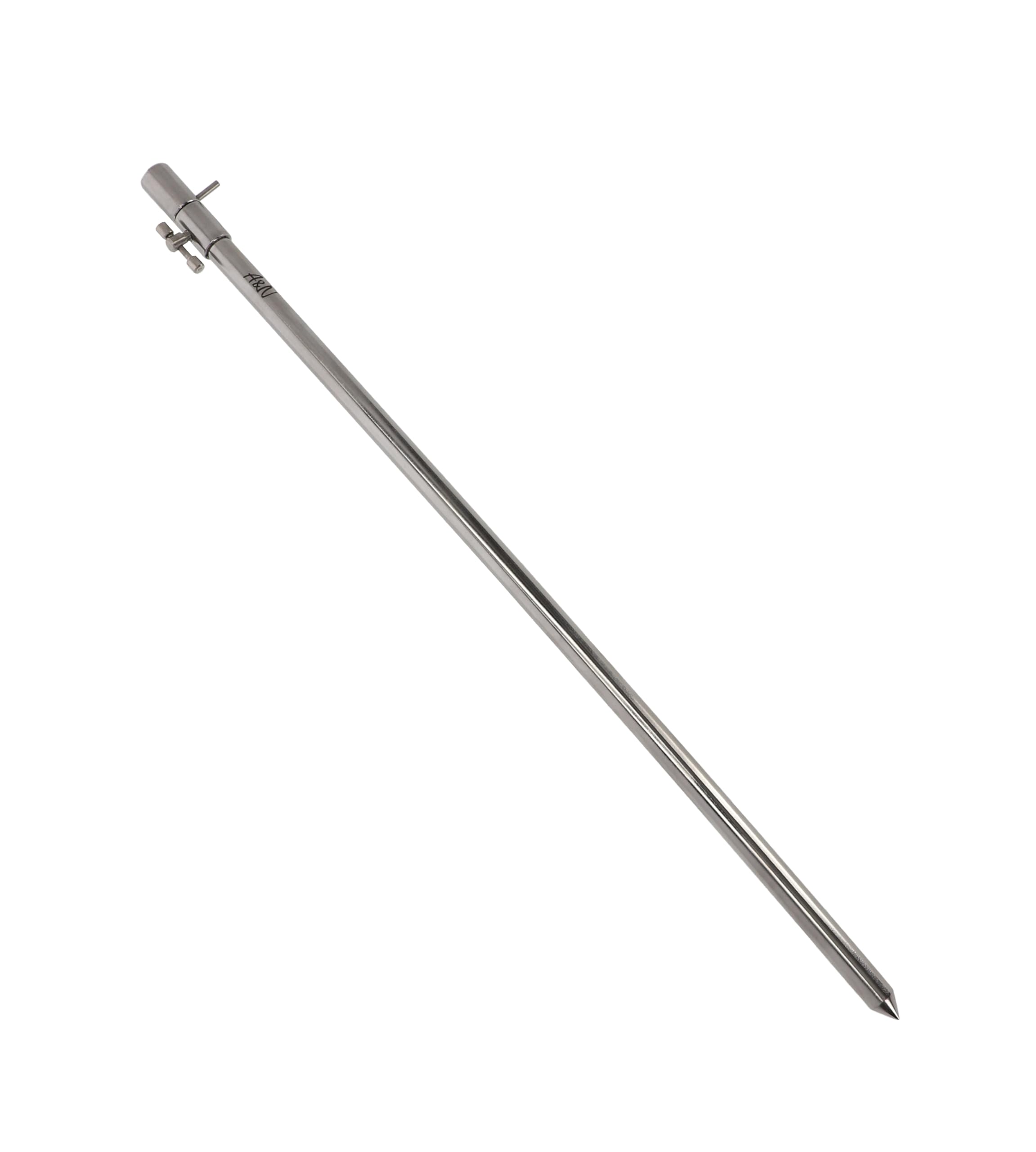 A&N Edelstahl Rutenhalterset Buzz Bar 50-90cm für 3 Ruten Karpfenangeln