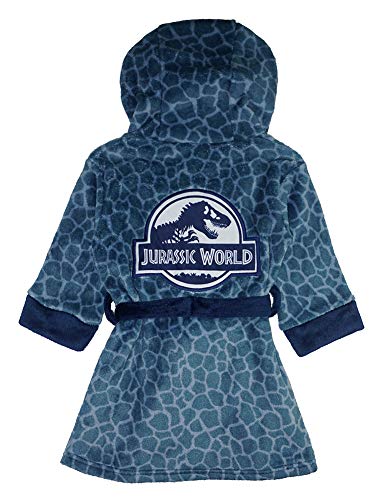 Jurassic World Dinosaur Boys Blue Raptor Fleece Robe4