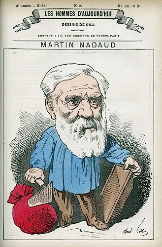 Tableau toile portrait de Nadaud affiche d'art SERENDIPITP haute qualité