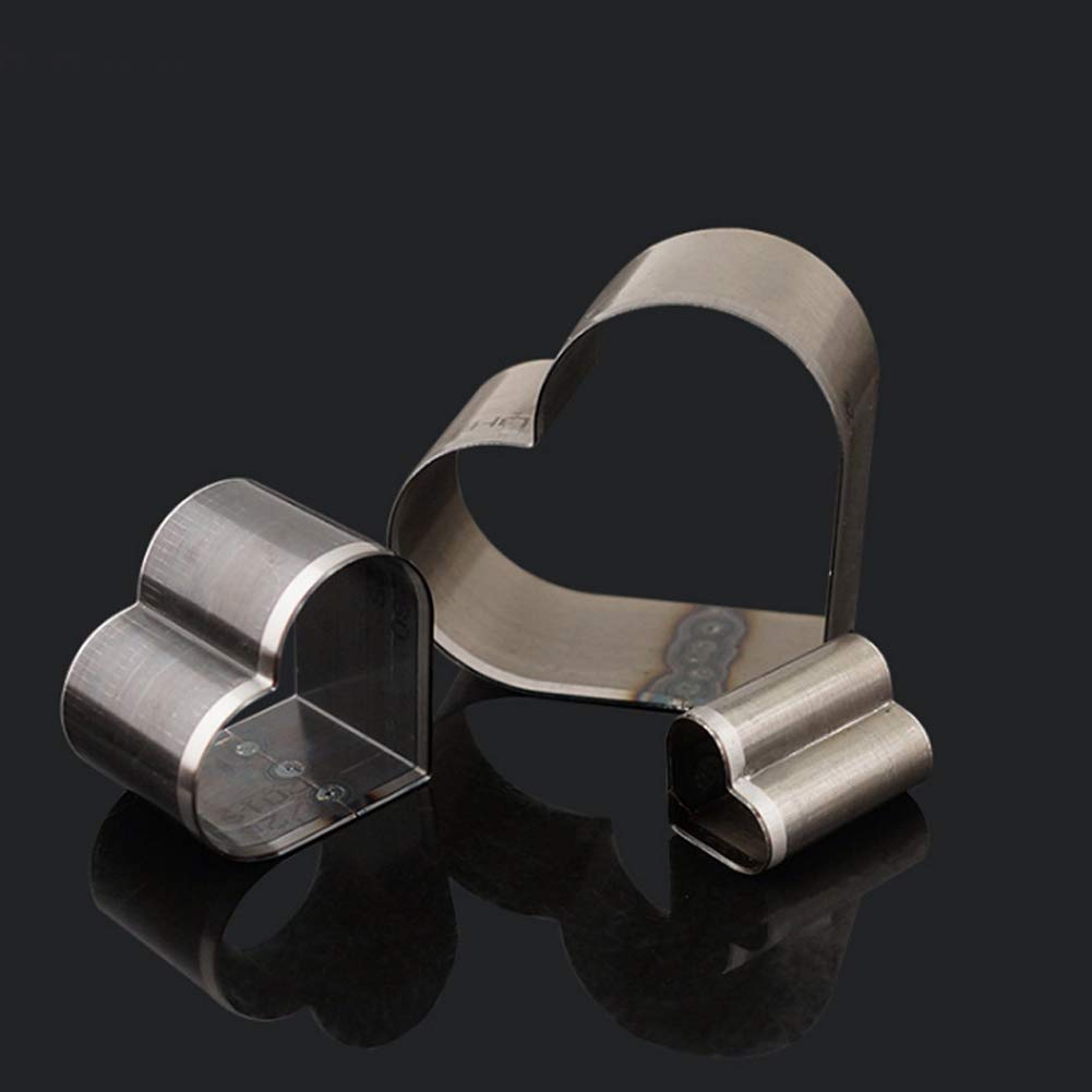 Utensili da taglio in pelle per punzonatura in acciaio per cuoio e artigianato in pelle (a forma di cuore)