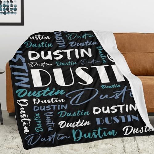 Personalized Blankets for Kids with Names Customized Blankets with Name for Adult Custom Blanket Gift for Birthday Christmas Valentines Day Gift