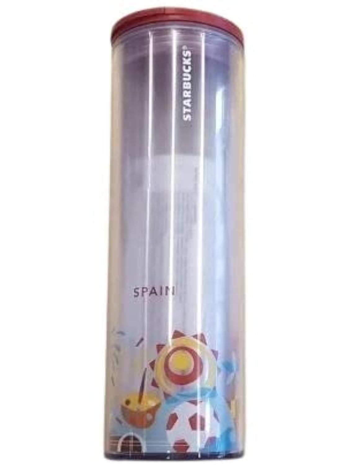 STARBUCKS Travel Tumbler, Recycled Plastic, Spain #Spain, White
