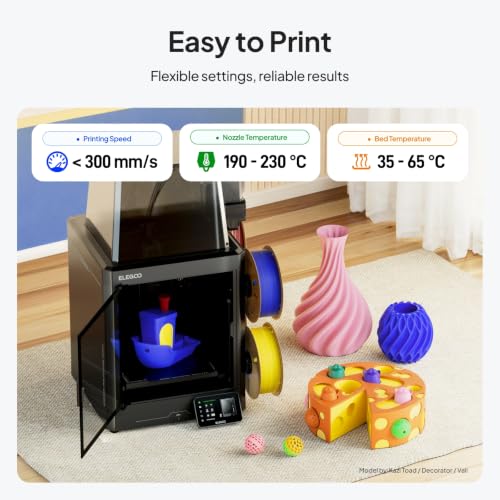 Image of ELEGOO PLA 3D Printer Filament 1.75mm 4KG White /Brown /Neon Green /Purple