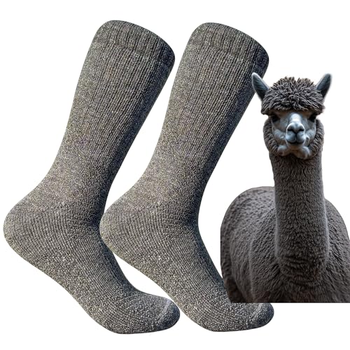 Baby Alpaca Hiking Socks – Premium Outdoor Crew Socks for Men & Women – Ultra-Soft, Breathable, Durable