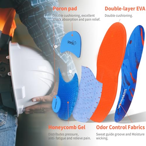 Plantillas de gel para botas de trabajo con amortiguación miniatura 3