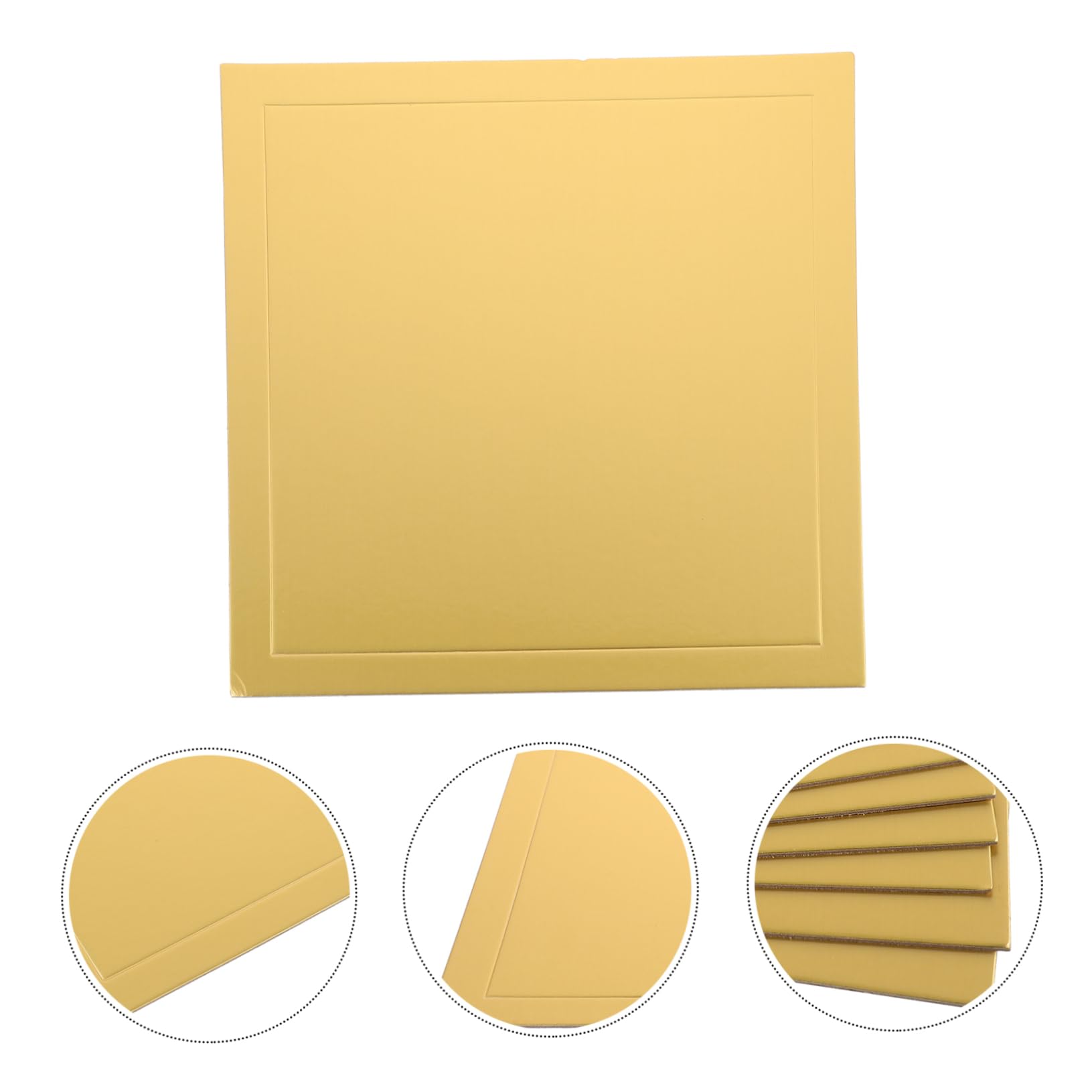 LABRIMP 5 Pièces Plateaux à Gâteau Carrés Épaissis Base Carton pour Décoration de Gâteaux
