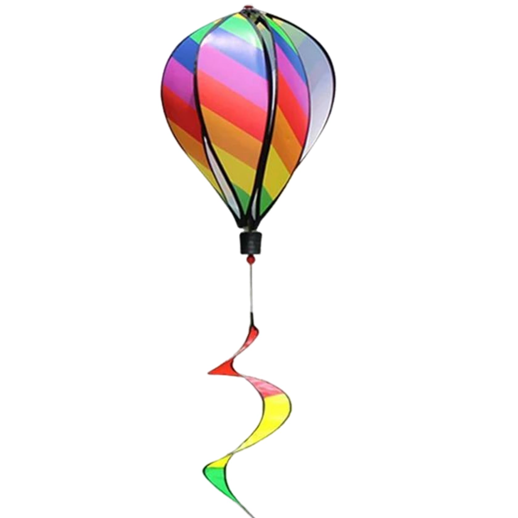 Bonalake Hot Air Balloon Wind Spinners 51 Inch Length Colourful Hot Air Balloon Funny DIY Kit Hanging Wind Socks and Spinners for Outdoor Garden Lawn Yard Ornament, Style 1 Socks and Sock