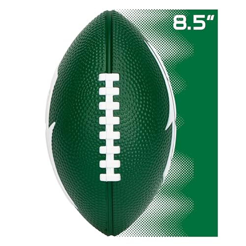 Image of Franklin Sports NFL Football - Kids Foam Football - Soft Junior Size 8.5 inch Ball with 3D Logos - Perfect for Gameday + Tailgates