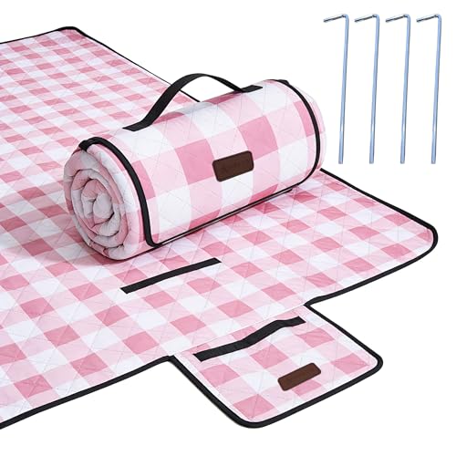 HX&OD Outdoor Picnic Blanket, Extra Large, 80''x60''...