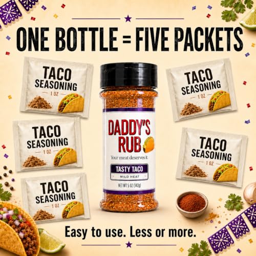 Image of Daddy's Rub Premium Taco Seasoning Mix, 5oz (Pack of 1)