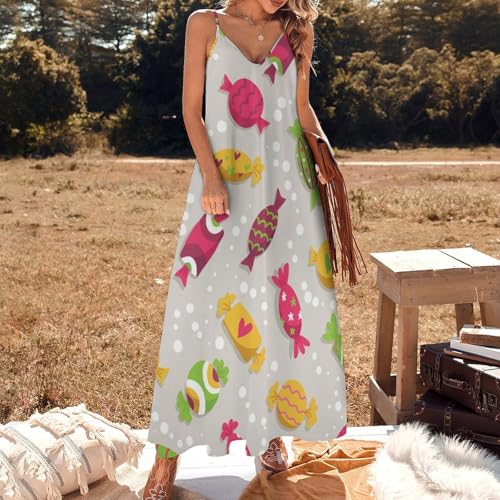 Robe maxi pour voyages colorée et fluide pour la plage