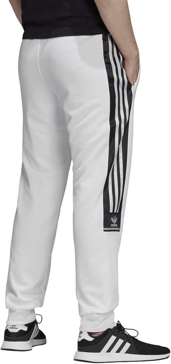 adidas Originals Mens Track Pants (White/Black, Bahrain Ubuy