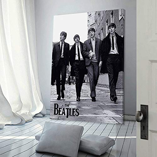 LIANGBO Beatles Poster sur toile pour chambre familiale moderne 60 x 90 cm - Les Beatles, Paul McCartney, John Lennon, RIngo Starr, George Harrison LIANGBO Beatles Poster sur toile pour chambre familiale moderne 60 x 90 cm – Image 4