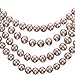 HinsonGayle AAA Handpicked 6.5-7mm Naturally Pink Freshwater Cultured Pearl Rope Necklace 82 inch Strand-82 in Length