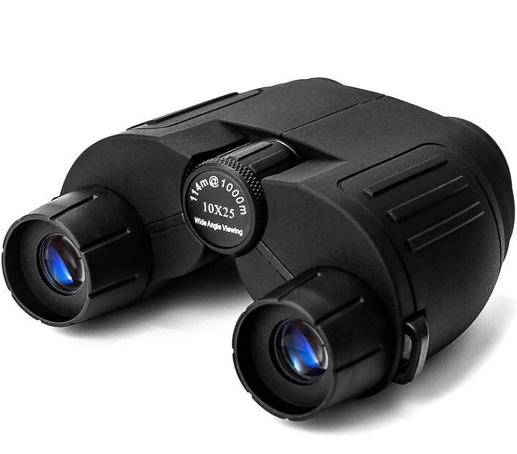 Prisma de Techo portátil FMC 10 x 25 for Adultos, Cuerpo Metal, Ocular Grande, for observación Aves y Caza