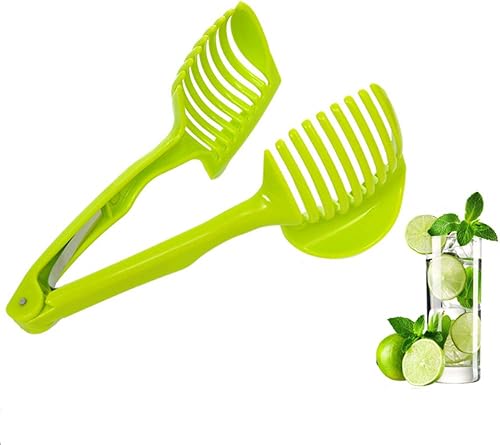 AKOAK 1 paquete de rebanador de tomate, herramienta de plástico para cortar cocina, adecuada para frutas y verduras de piel suave, tamaño uniforme,