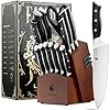 Livtek-Knife-Set-with-Block-Kitchen-Knife-Set-German-High-Carbon-Stainless-Steel-with-Built-in-Sharpener-Full-Tang-Triple-Rivet-Ergonomic-Handle-Holiday-Gift-Idea-15-Piece-Falcon-Series Livtek Knife Set with Block - Kitchen Knife Set German High-Carbon Stainless Steel with Built-in Sharpener - Full Tang, Triple-Rivet Ergonomic Handle - Holiday Gift Idea - 15-Piece, Falcon Series.