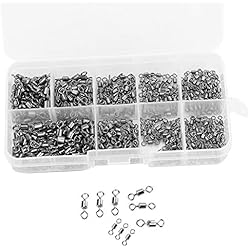 Aparejo Para Pescar Caballas Al Curricán VGEBY1 Aparejos de Terminal de Pesca, Kit de broches giratorios de Pesca de Acero Inoxidable Resistente para la Pesca de Agua Salada