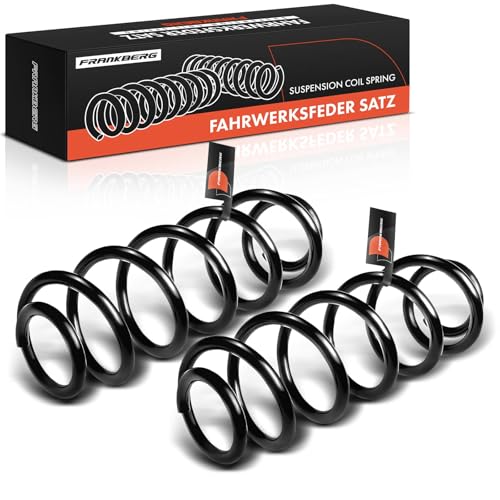 Frankberg 2x Federn Fahrwerksfeder Hinterachse Kompatibel mit Golf V 1K1 VI 5K1 2003-2013 J-e-t-t-a III 1K2 IV 162 AV3 2005-2015 Replace# 1K0511115GC