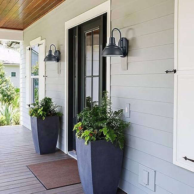 Moose Proch Light Gooseneck Barn Light Black