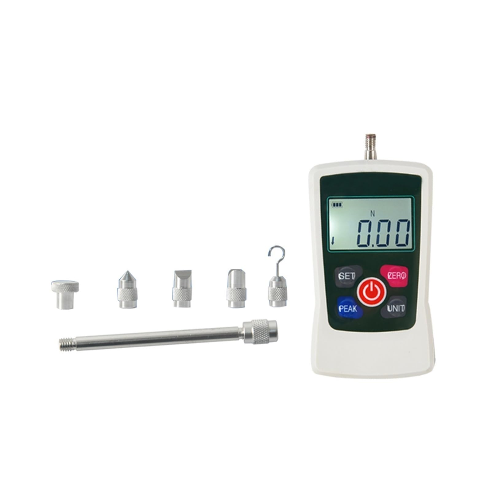 Dynamometer, 50N/5Kg Tragbarer Spannungsdruck Wirtschaftlicher digitaler Druck- und Zugkraftmesser LCD-Bildschirm Handgriff-Dynamometer