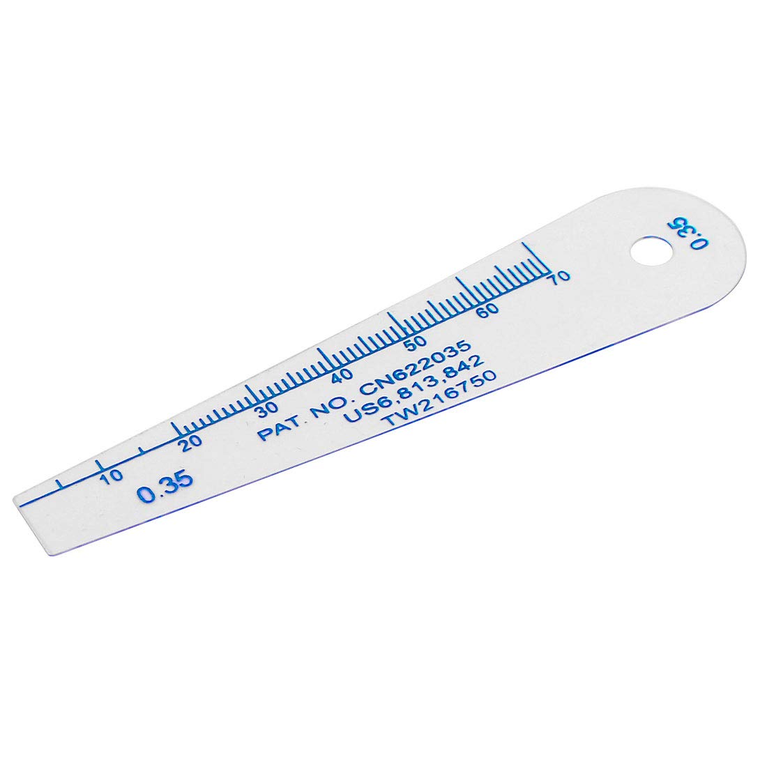 Aexit 0.35mm Thickness Measuring Tools Plastic Feeler Gauge Plug Filler Gap Measuring Tool Model:96as340qo766