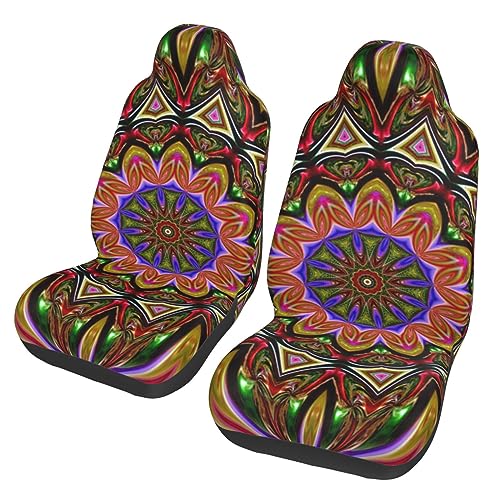 Housse de siège auto kaléidoscope universelle auto et SUV (Lot de 2)