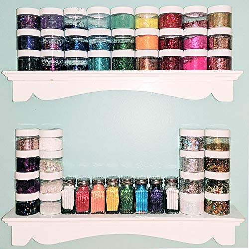 20 Pcs 2oz Plastic Cosmetic Container,Round Clear Pot Jars with White Lids,Empty Cosmetic Jar for Travel Storage,Lotion,Cream,Jewelry,Powder,Eye Shadow,Painting,DIY Crafts4