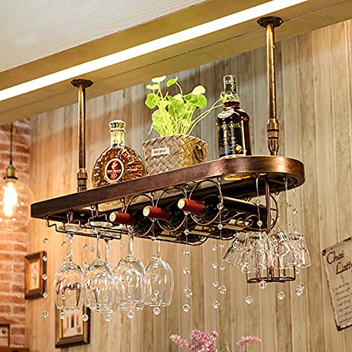 Estante de madera maciza para vino y mostrador de bar, soporte creativo europeo para almacenamiento de vino boca abajo para el hogar, elegante estante de exhibición de vino
