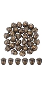 6 Stück Kuhglocken Aus Metall – Für Kühe, Pferde, Schafe, 35x35x14 Mm, Kupfer-Optik, Silber & Bronze