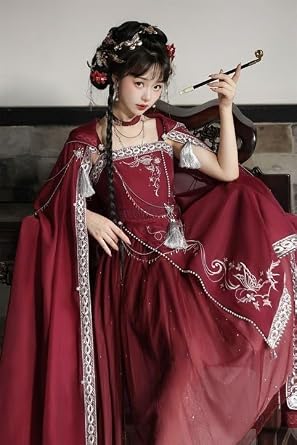 Nyumu Hoshikawa Jsk, Exotic Clothing, Original Design, Kanjian, Embroidered, Chinese Style Camisole, One-Piece, Full Set, Girl, Lolita Skirt, Costume, Princess Loli, Cosplay, Daughter, Work