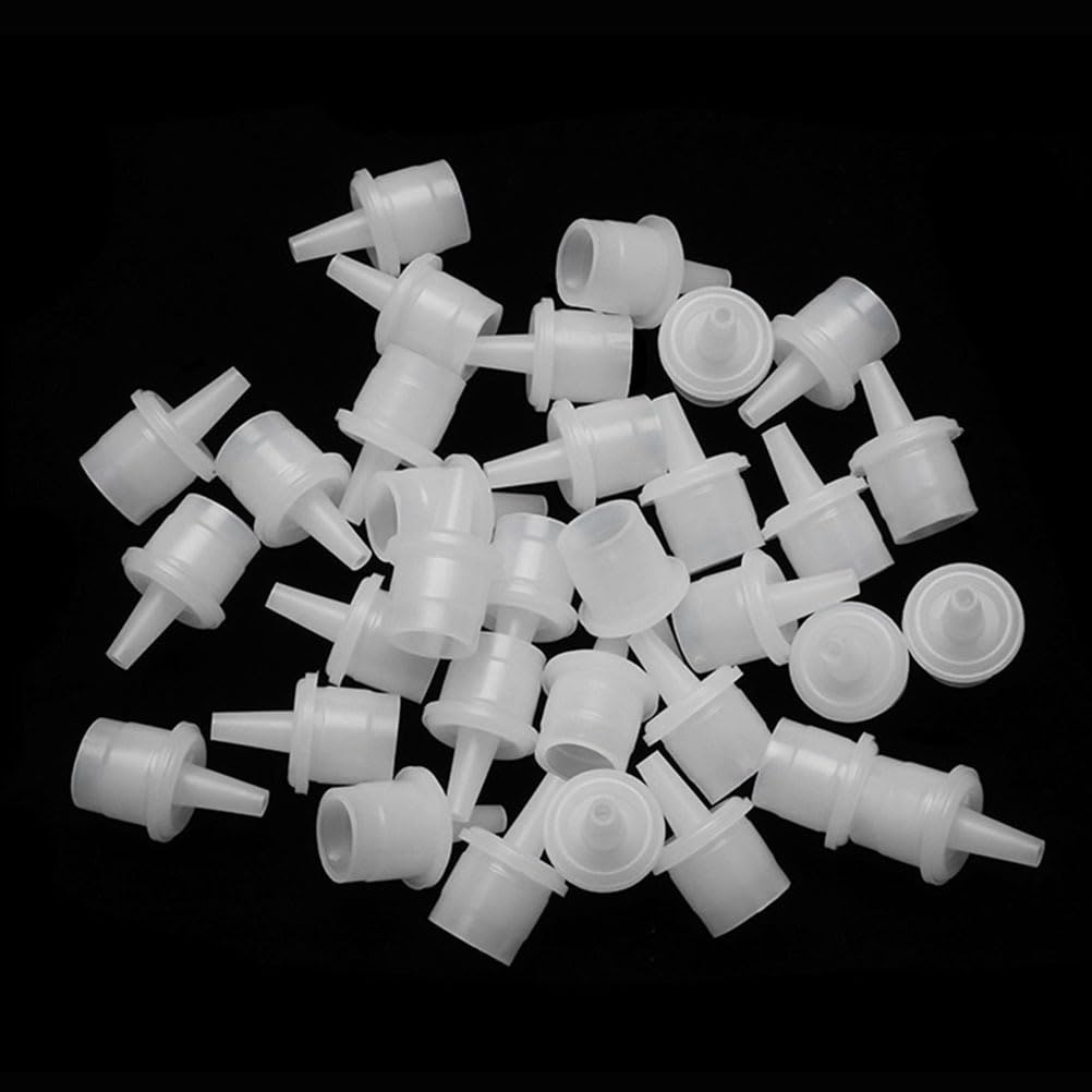 100Pcs Glue Replacement Bottle Stoppers with Precision Nozzle Tips for Eyelash Glue Dispenser Plastic Extender Caps for Accurate Application and