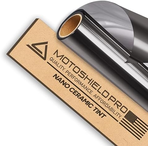 MotoShield Pro Premium 2mil Ceramic Window Tint for Auto - 40 Inches x 6 Feet (15%) [Superior Heat Control/Blocks 99% UV] Window Film Roll