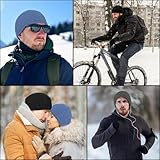 KEYRI 3 Packs Beanie for Men, Winter Beanie Hat Unisex Skull Caps Thermal Stretchy Beanie Cap Headwear Lightweight Workout Beanie Hat for Adults Women Running Cycling Sleeping (Black, Gray, Blue) - Image 7