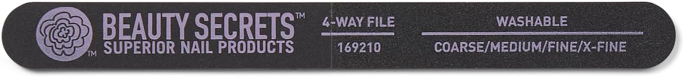 Beauty Secrets Black 4Way Nail File