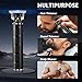 Ufree Mens Beard Trimmer, Zero Gapped T Blade Liners, Cordless Hair Clippers, Electric Razor Shavers for Men, Grooming Kit for Hair Cutting, Gifts for Men(Black)