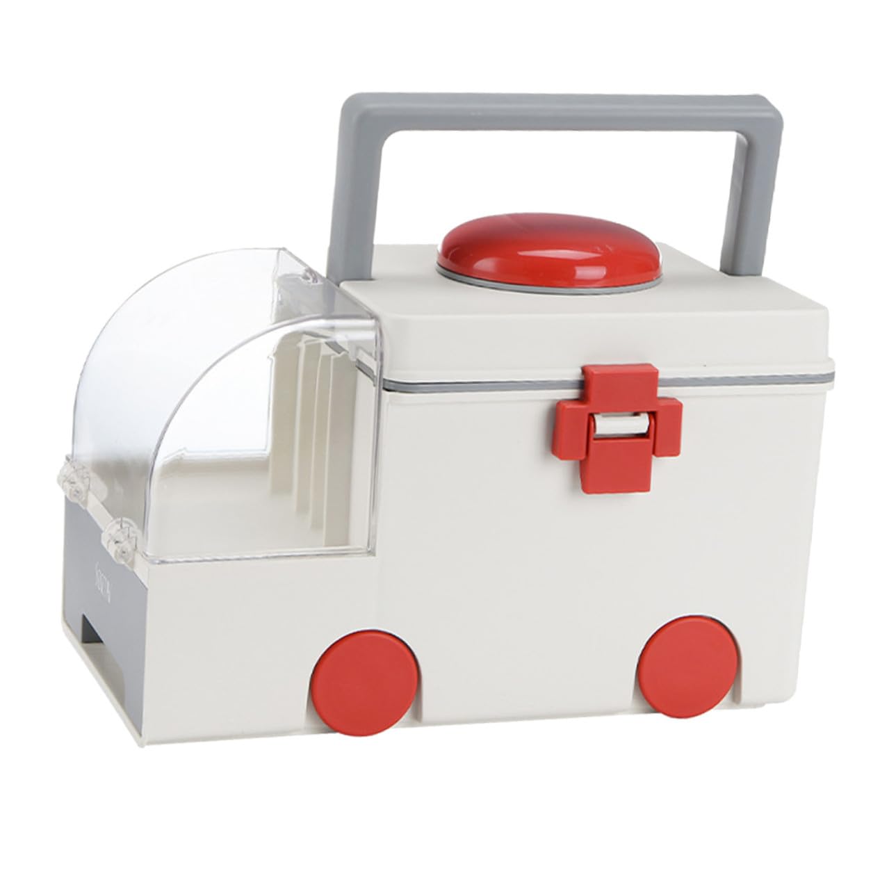 TOYANDONA Caja de Almacenamiento para Medicamentos Caja Primeros Auxilios Capacidad Grande PP As Asa Ergonómica Portátil Uso Viajes Exteriores