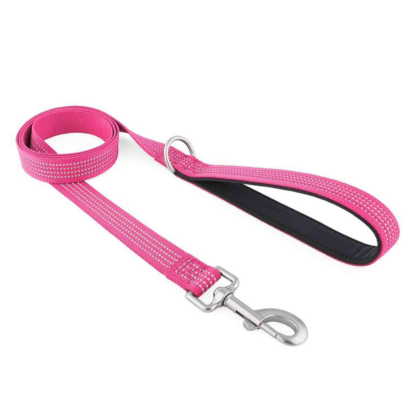Correa Perro Larga Adiestramiento Correa para Perros Cordón (Pink,152x2.5CM)