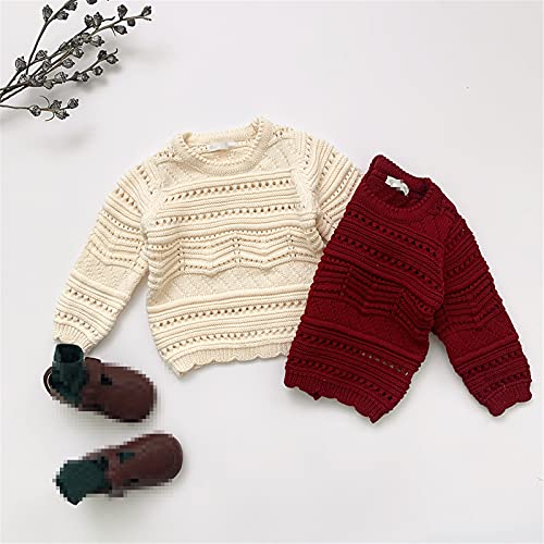 Kids Girls Autumn Winter Knit Sweater Toddler Girl Beautiful Tops Child Girl Hollow Out Kniting Pullover Sweater2