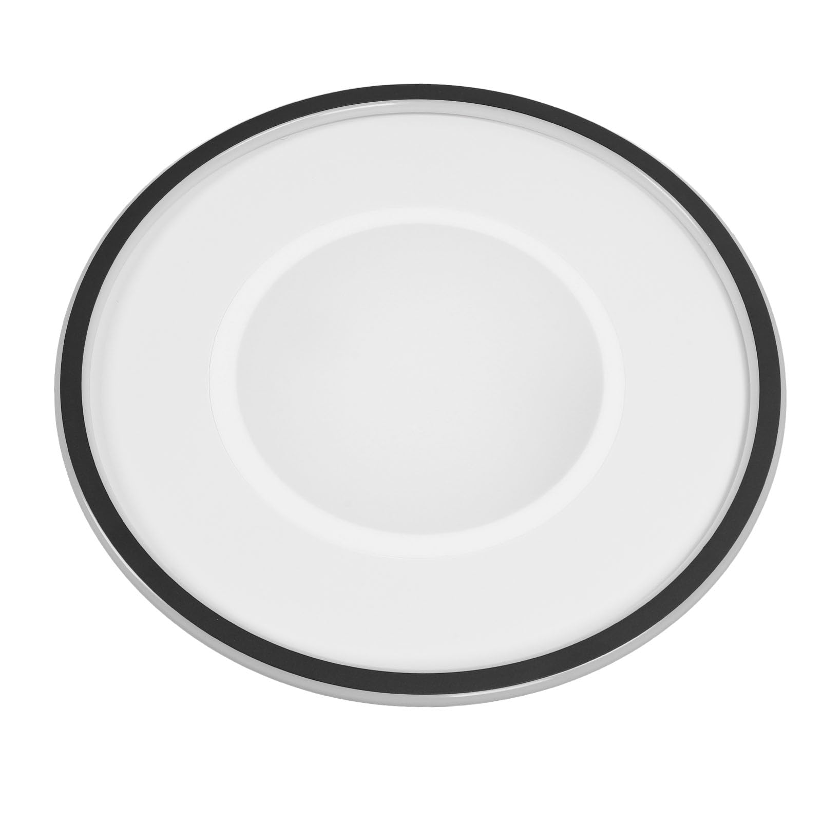 Generic Oprawa Oświetleniowa Sufitowa do Montażu Podtynkowego Sufitowa 110-265 V Energooszczędna LED Okrągła Metalowa Podstawa do Sypialni (czarna ramka)