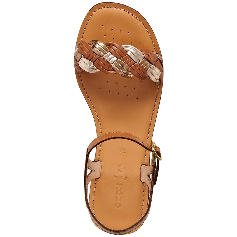 Geox D Maddalusiac E, Sandali Piatti Donna