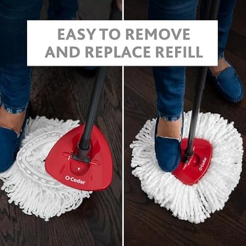 O-Cedar 791484217939 Easywring Microfiber Spin Mop & Bucket Floor Cleaning System thumb #3