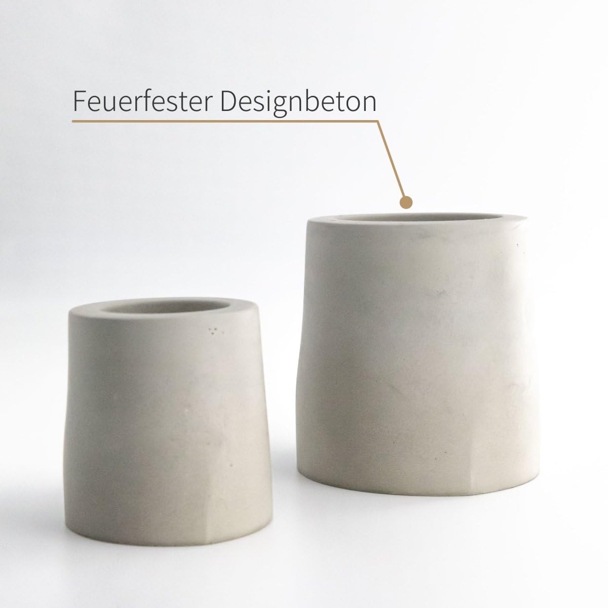 Stella Stabkerzenhalter 2er Set Grau & Anthrazit