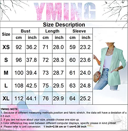 Veste blazer fluide manches longues idéale pour le bureau et les sorties