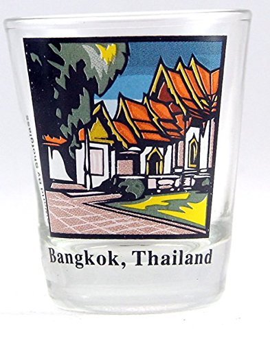 World By Shotglass Bangkok Thailand Shot Glass