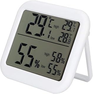 Digital Temperature Humidity Meter, Indoor Thermometer Humidity Gauge, Thermometer Humidity Meter, LCD Display Thermometer for Home