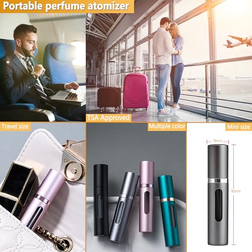 Leakproof Travel Perfume Atomizer Set - 2 x 5ML Bottles - Image 5