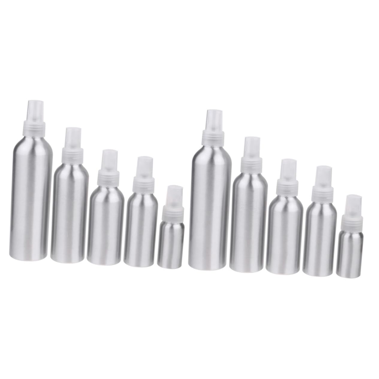 Baluue 10stücke Aluminium Sprühflasche Nachfüllbare Zerstäuber Mit Transparentem Spraykopf Für Parfüm Kosmetik Und Für Reisen Und Outdoor-aktivitäten