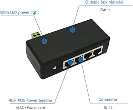 Injector 12V 48V Surveillance Ethernet IEEE802 3af Injector 12V 48V Surveillance Ethernet IEEE802 3af